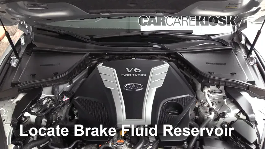 2017 Infiniti Q60 Premium 3.0L V6 Turbo Brake Fluid Add Fluid
